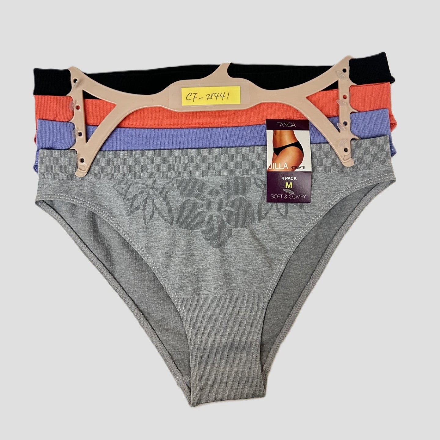 Mystery Women's 4-Pack Low-Rise Tanga Underwear – Surprise Assortment of Colors & Patterns