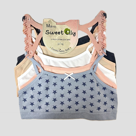 Mystery 5-Pack Seamless Bras – Girls' Sizes