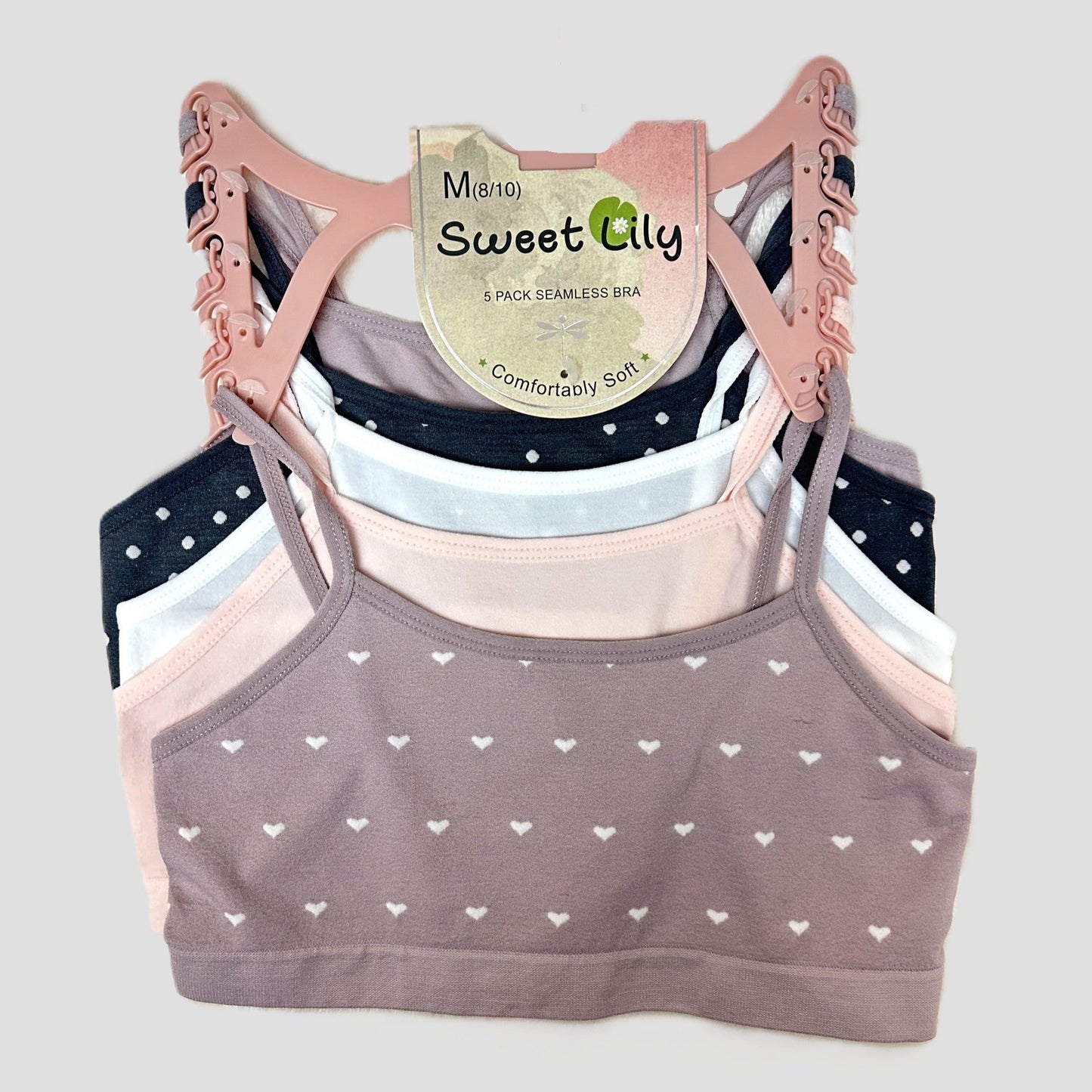 Mystery 5-Pack Seamless Bras – Girls' Sizes