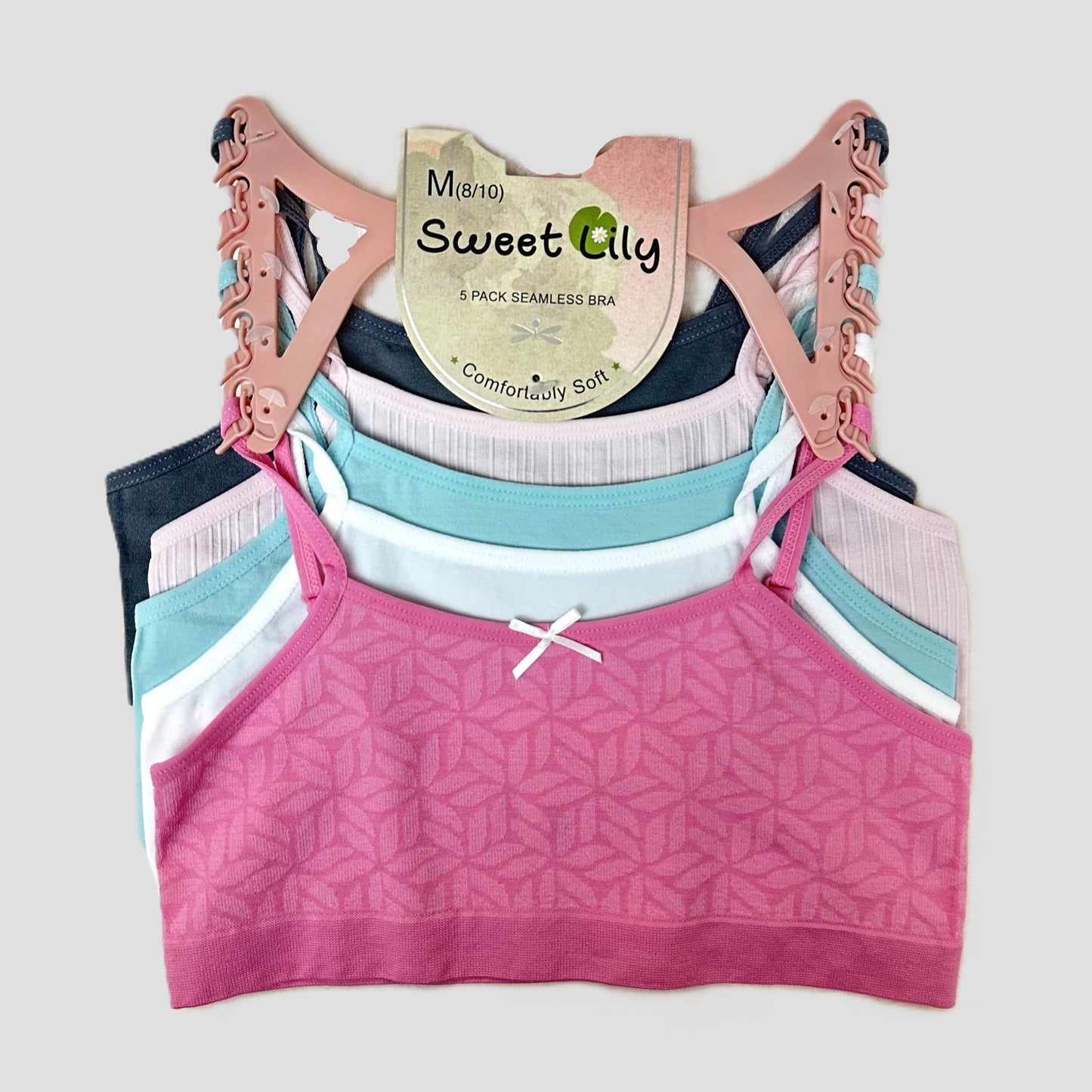 Mystery 5-Pack Seamless Bras – Girls' Sizes