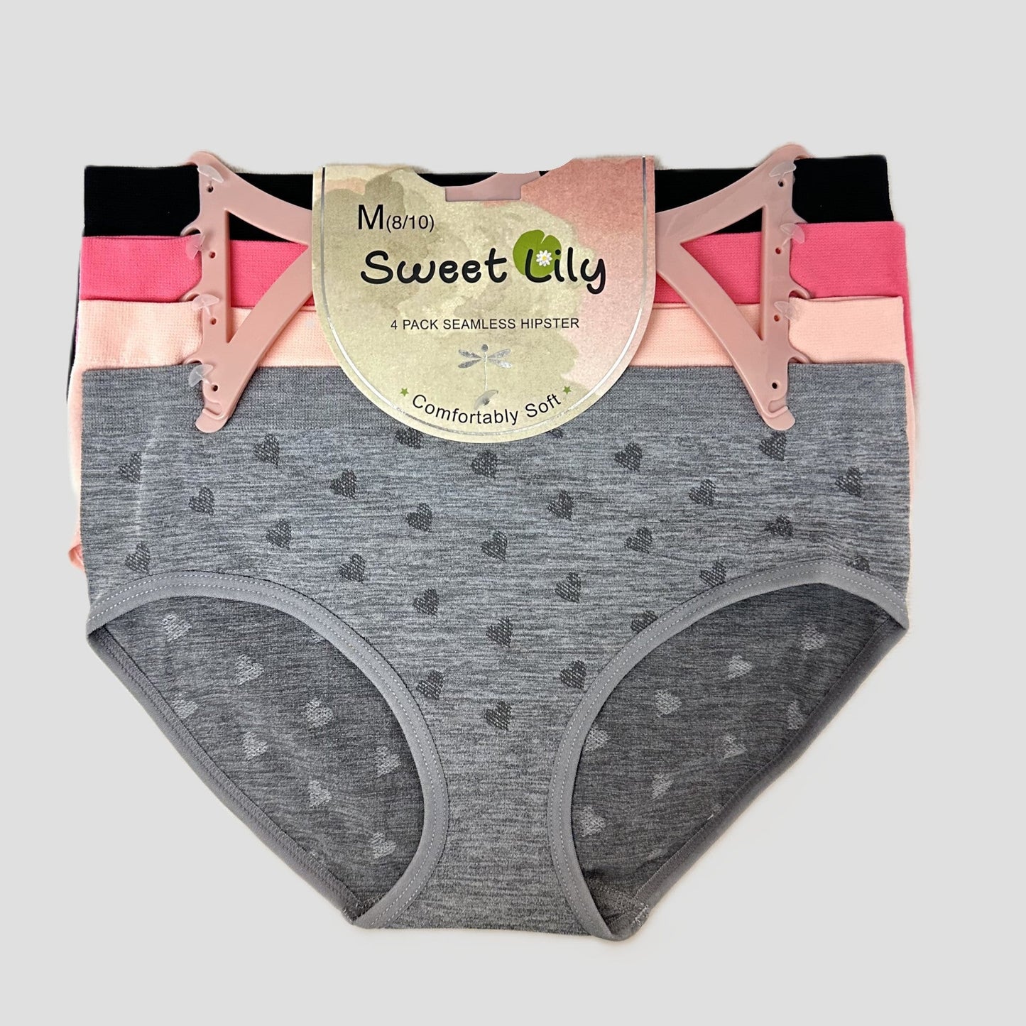 Mystery Random 5-Pack Seamless Hipster Underwear – Girls' Sizes
