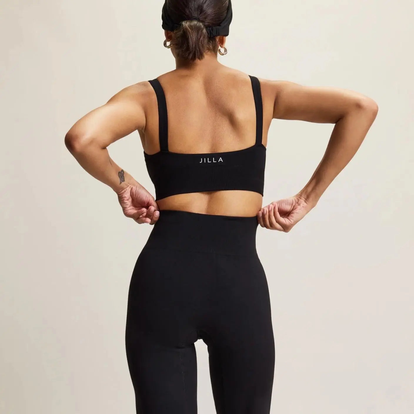 Jilla Active | ANANDA ORGANIC FIBER BRA - Square Neckline Removable Pad Bra Top Jilla Active