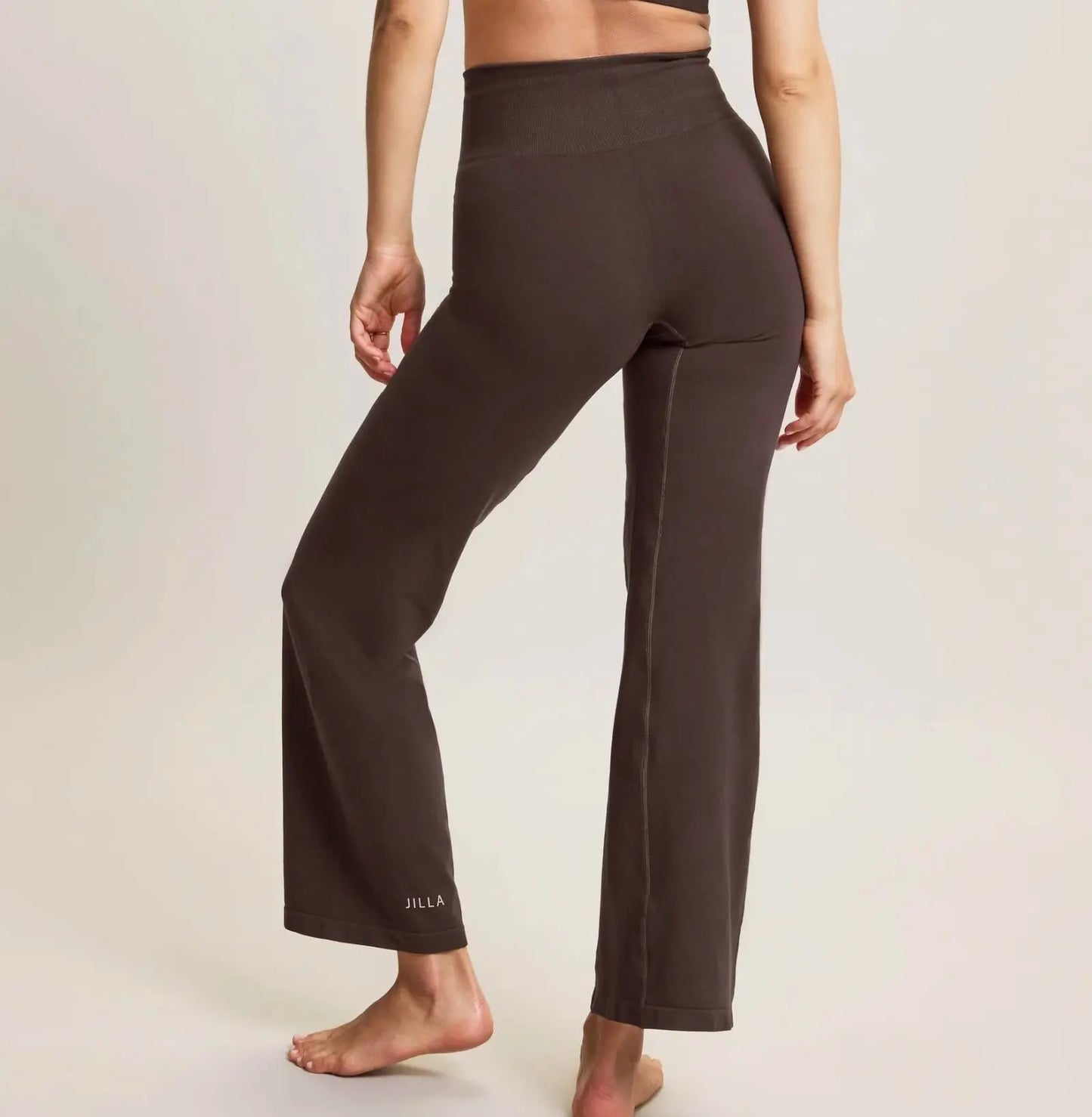 Jilla Active | ANANDA WIDE LEG ORGANIC FIBER TROUSERS - Wide Leg High-rise Waistband Leggings Jilla Active