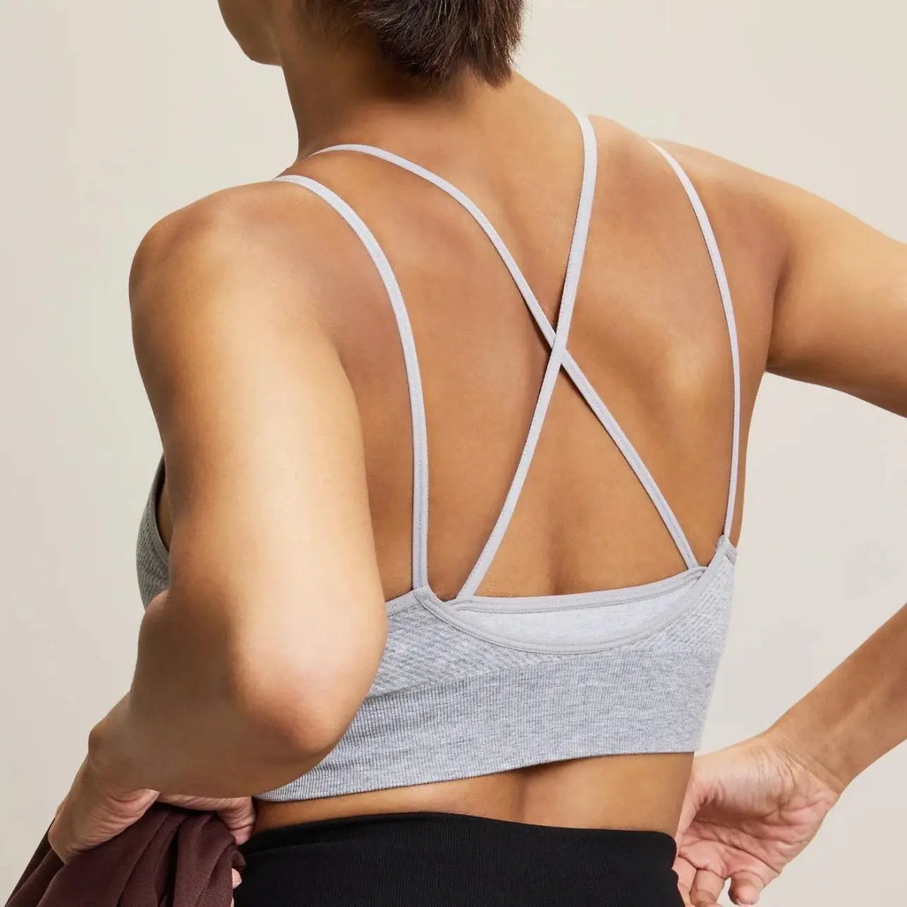 Jilla Active | MANDALA MODAL BRA - Double-layered Crossover Bra Jilla Active