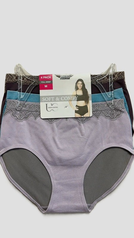 Under Control/JILLA | Women's Full Coverage Briefs - Mystery colors (4-Pack)