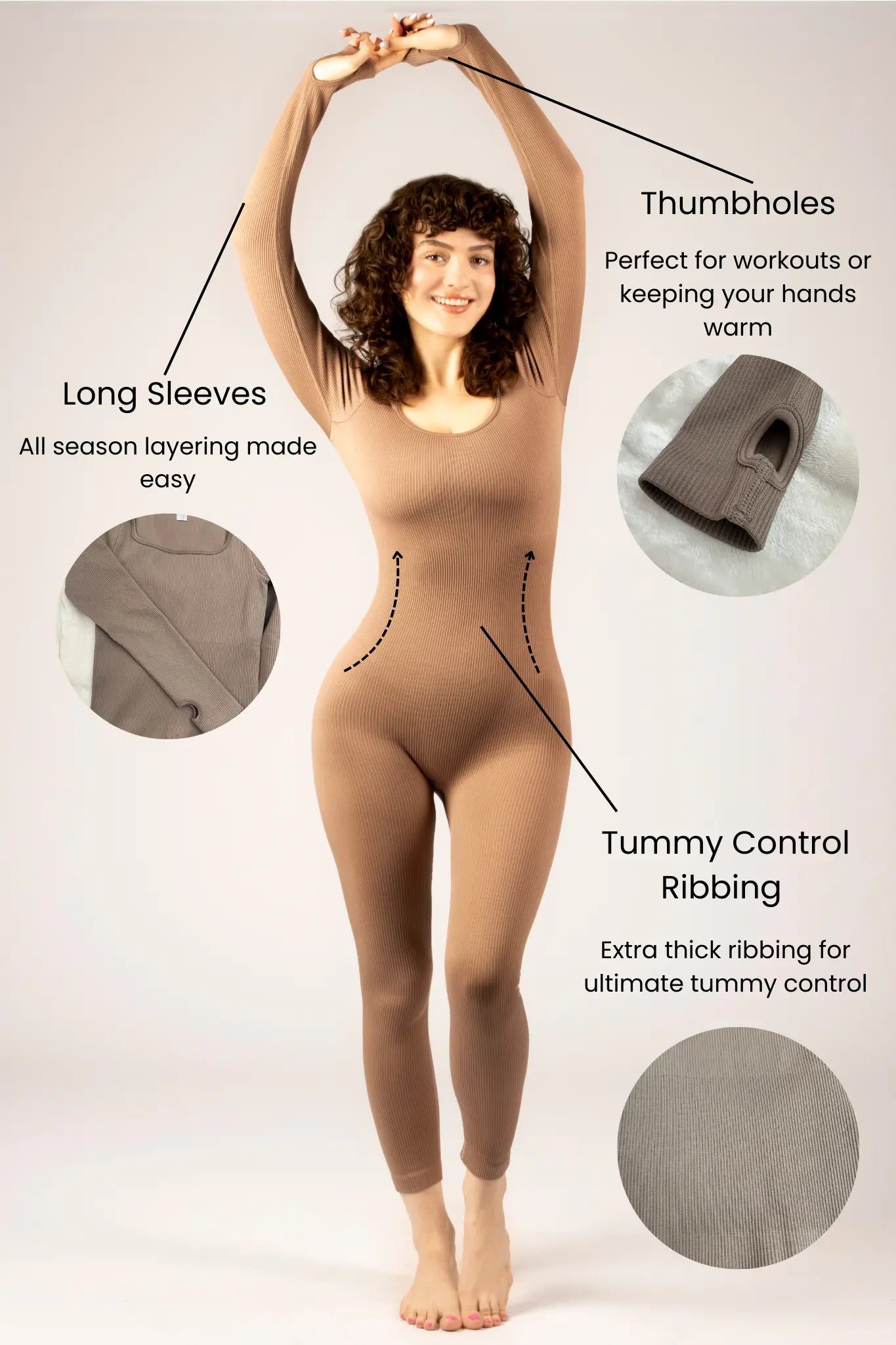 Change | Long Sleeve Under Control Women's Bodysuit (Square Neck) – Single Pack Stylish & Versatile Wardrobe Essential Under Control
