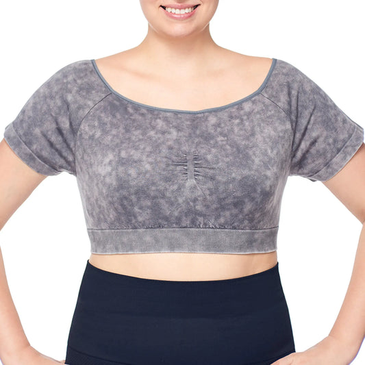 Women's Plus Size Crop Top - Charocal Under Control