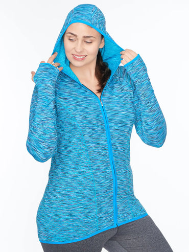 Women's Plus Spacedye Hoody Jacket Under Control