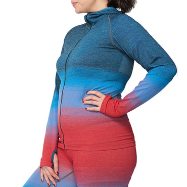 Women's Plus Active Zip-Front Hooded Jacket Under Control