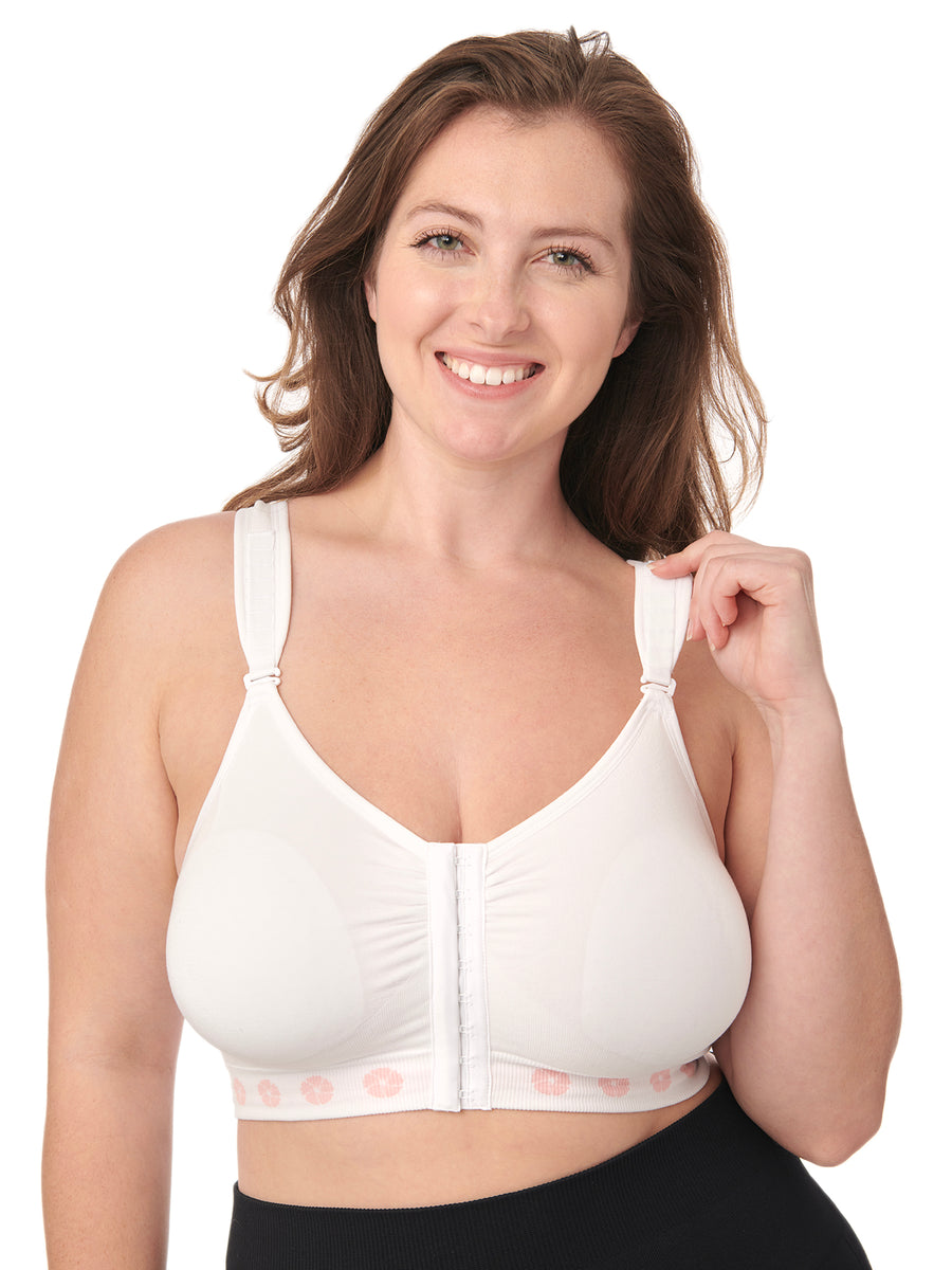 Post-Surgical Bamboo bra in White - Under Control