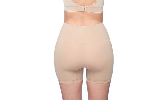 2 Pack High Waist Shapewear Shorts for Women - Seamless Tummy