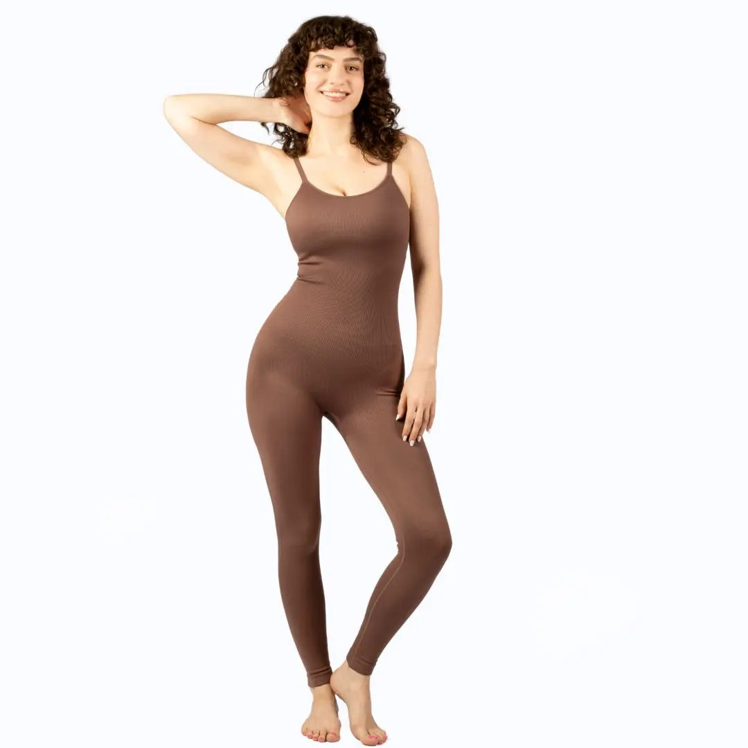 Change| Women's Adjustable Strap Jumpsuit with Built-in Bra Comfortable One-Piece Bodysuit for All-Day Wear Under Control