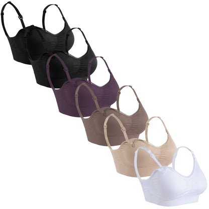 Classic Lace Trim Nursing Bra Packs – Easy Feeding & All-Day Comfort