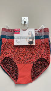 Under Control |Women Mystery colors 4-Pack Full Brief --Sample Sale/Final sale