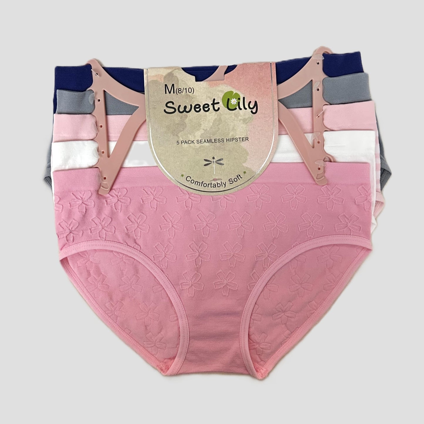 Mystery Random 5-Pack Seamless Hipster Underwear – Girls' Sizes