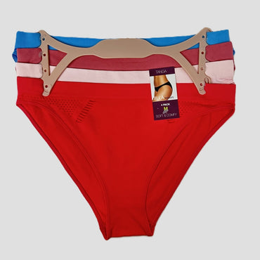 Mystery Women's 4-Pack Low-Rise Tanga Underwear – Surprise Assortment of Colors & Patterns