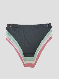 Mystery Women's 4-Pack Low-Rise Tanga Underwear – Surprise Assortment of Colors & Patterns