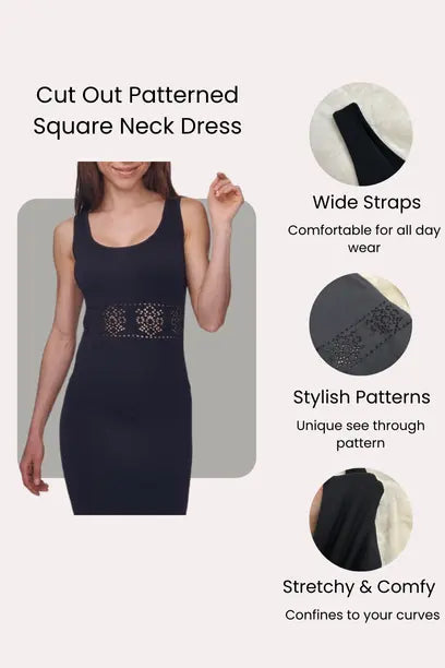 Under Control | Black Classic Sleeveless Bodycon with Pointelle Under Control