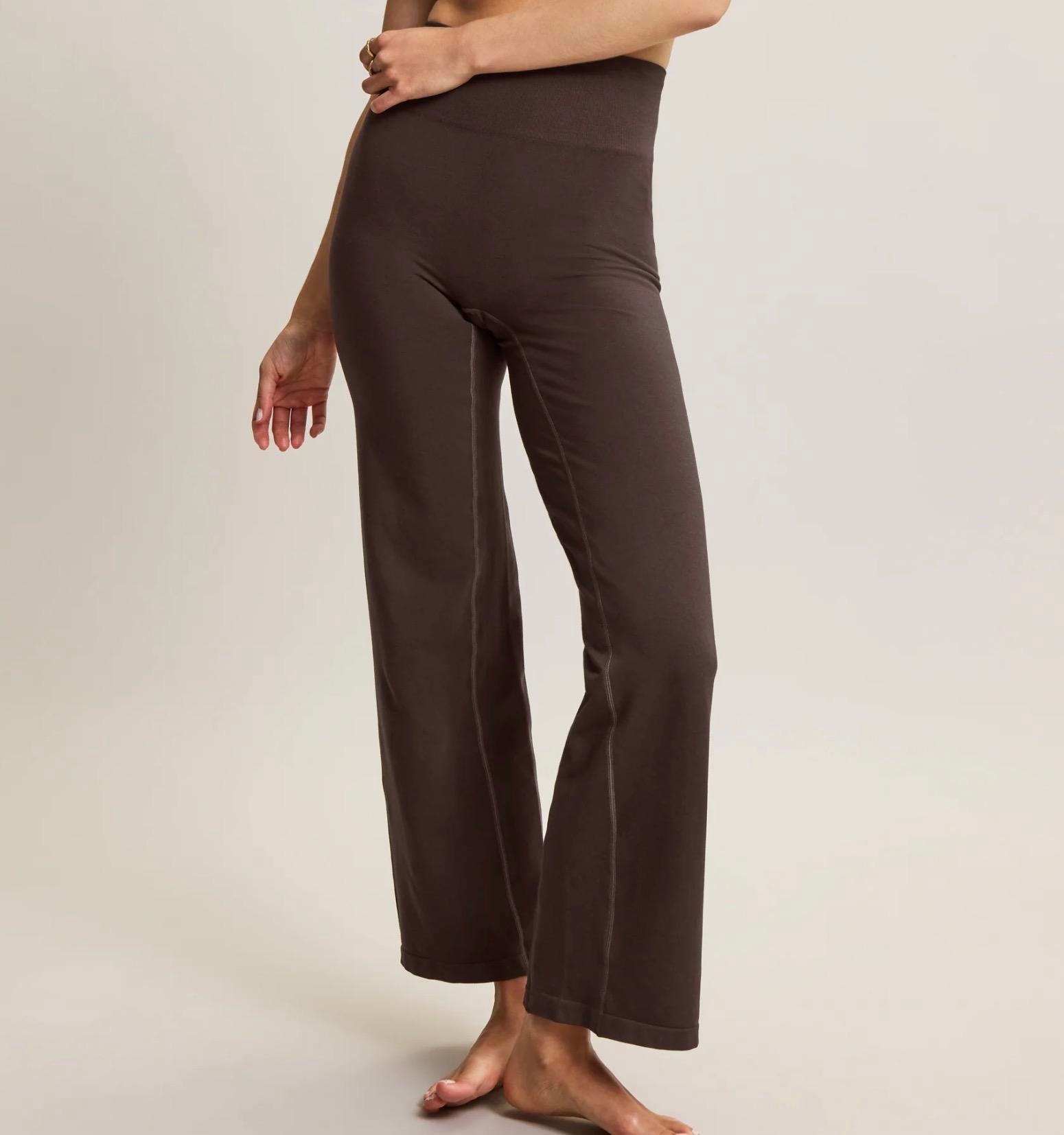 Jilla Active | ANANDA WIDE LEG BAMBOO TROUSERS - Wide Leg High-rise Waistband Leggings