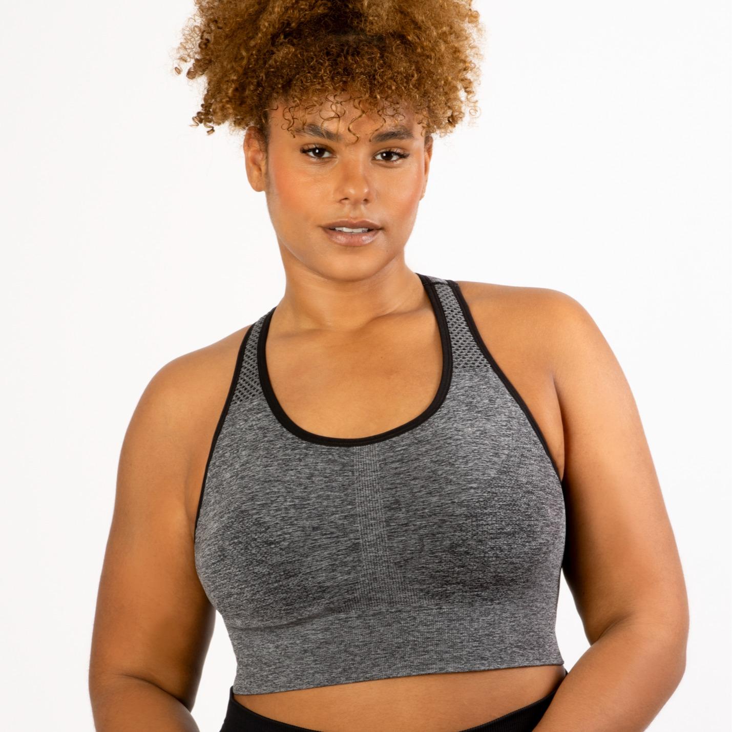 Women's Plus Size Wire free Active Seamless Sports Bra