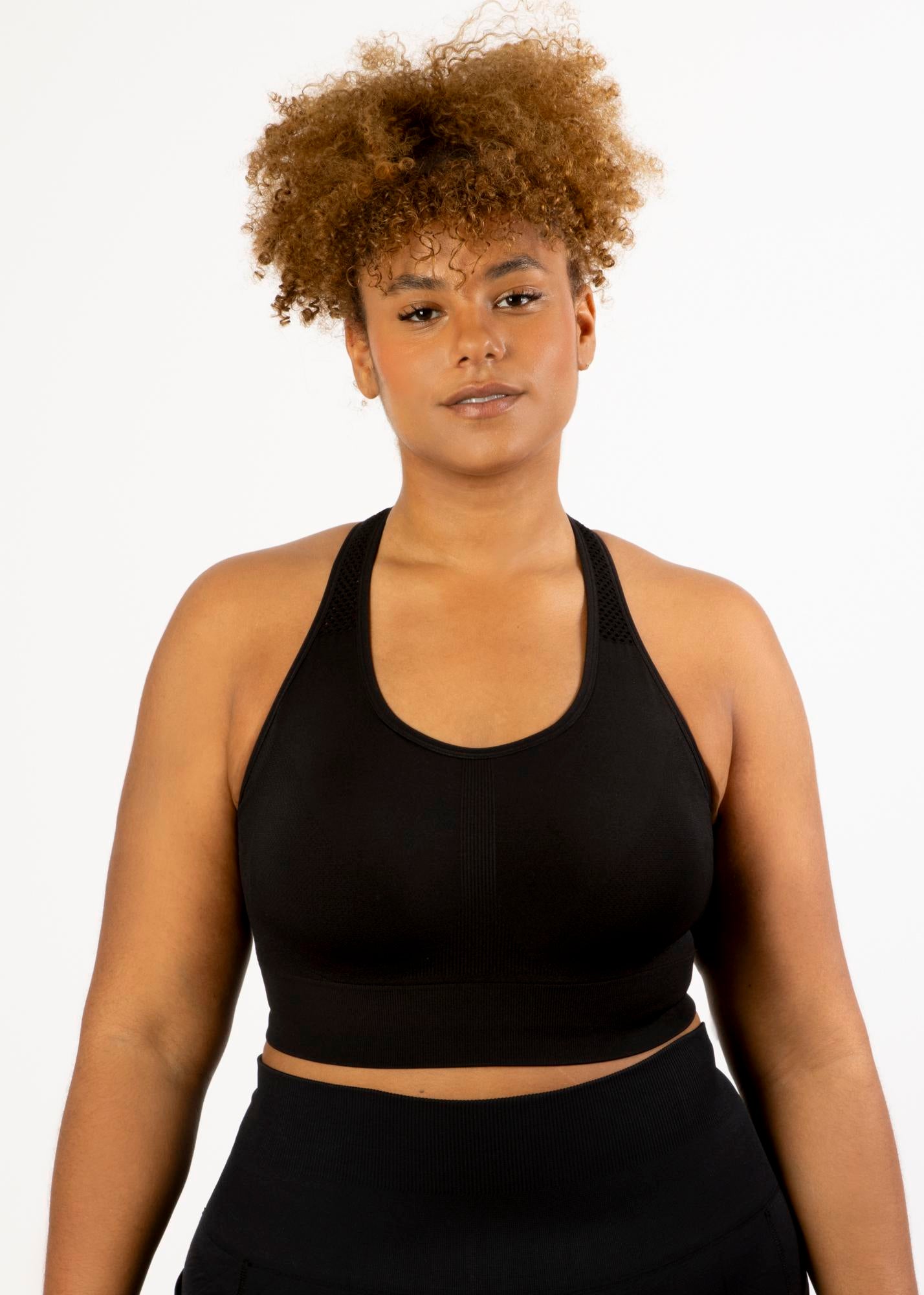 Women's Plus Size Wire free Active Seamless Sports Bra