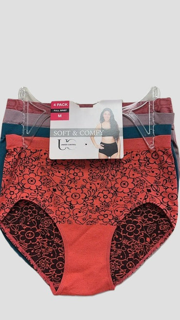 Under Control/JILLA | Women's Full Coverage Briefs - Mystery colors (4-Pack)