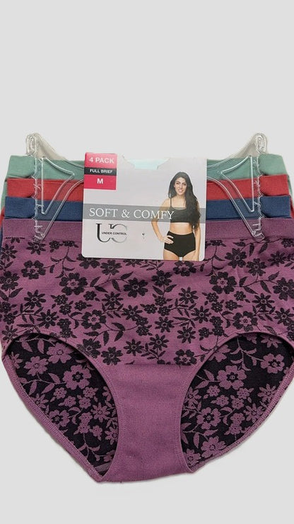 Under Control/JILLA | Women's Full Coverage Briefs - Mystery colors (4-Pack)