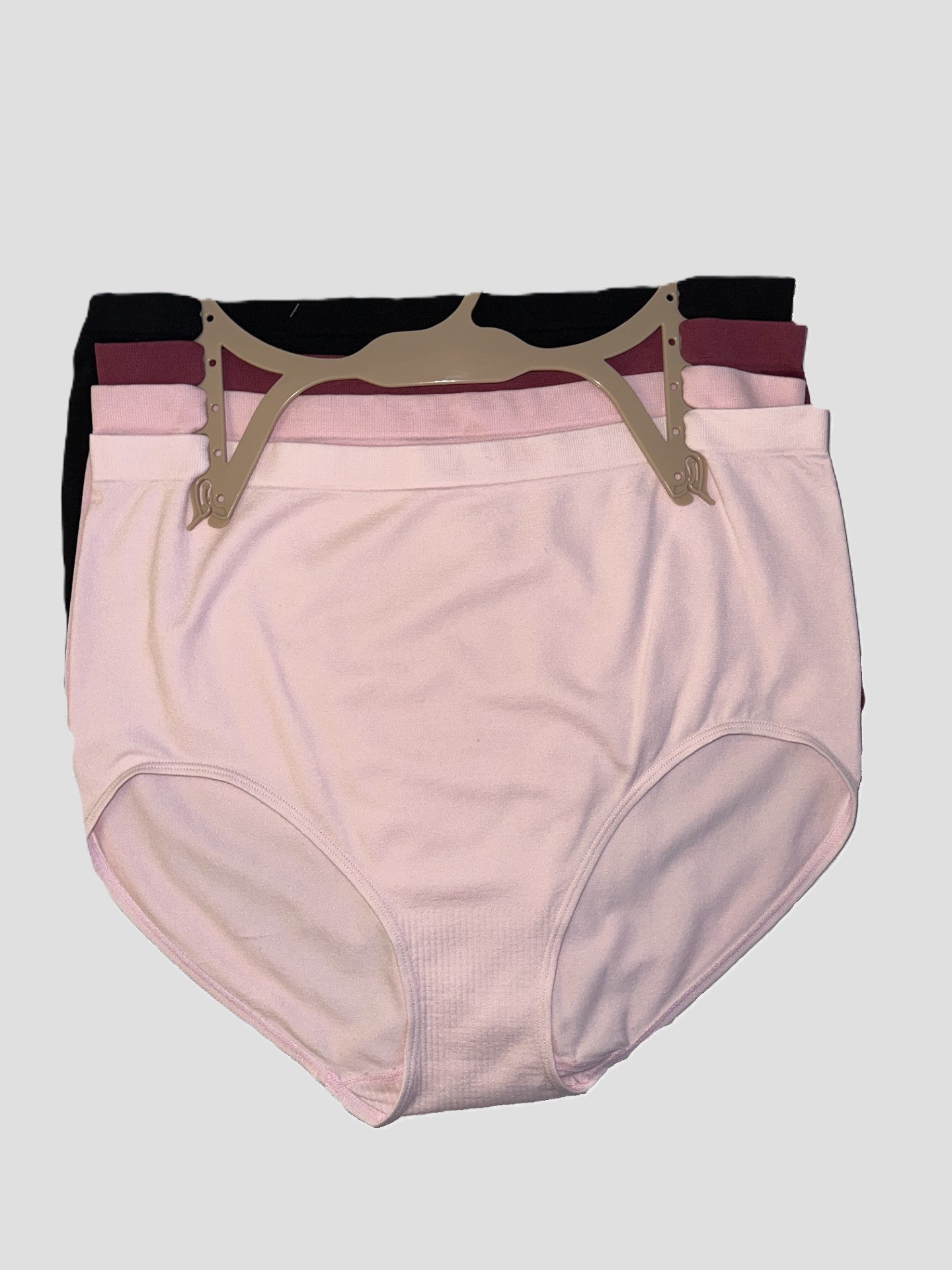 Plus Size Everyday Comfort 5-Pack Briefs - Rosy Hues Collection