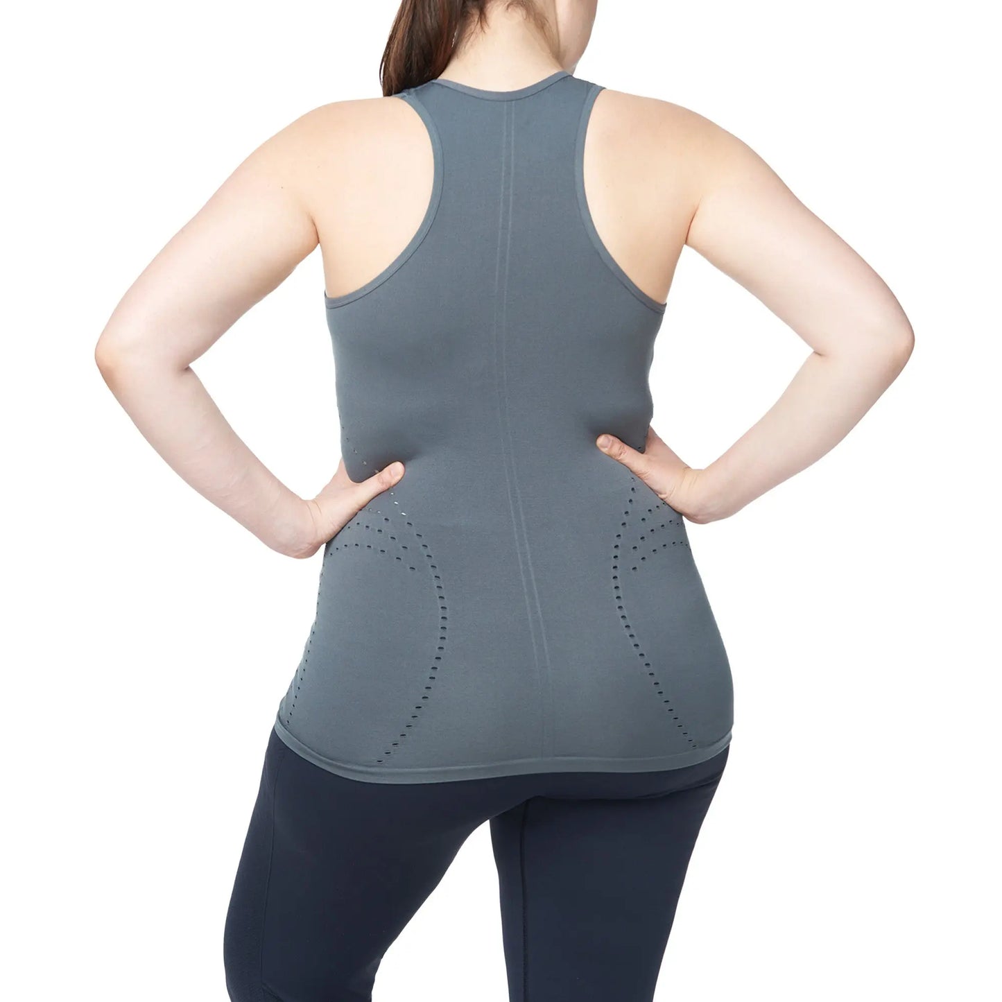 Pointelle Racer Back Tank- Plus Size Under Control