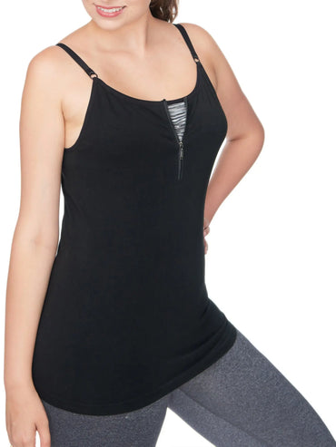 Women's Plus Front zip twin set Cami Under Control
