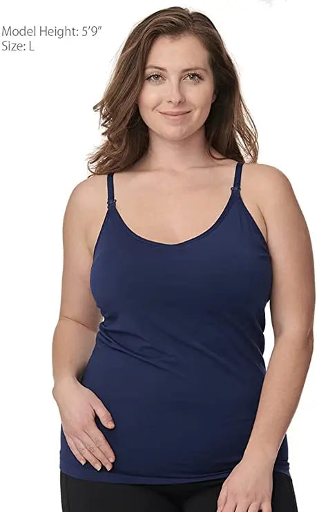 Under Control |Maternity Camisole – All-Day Comfort & Support (3-Pack, Black, Navy, Pink) Under Control