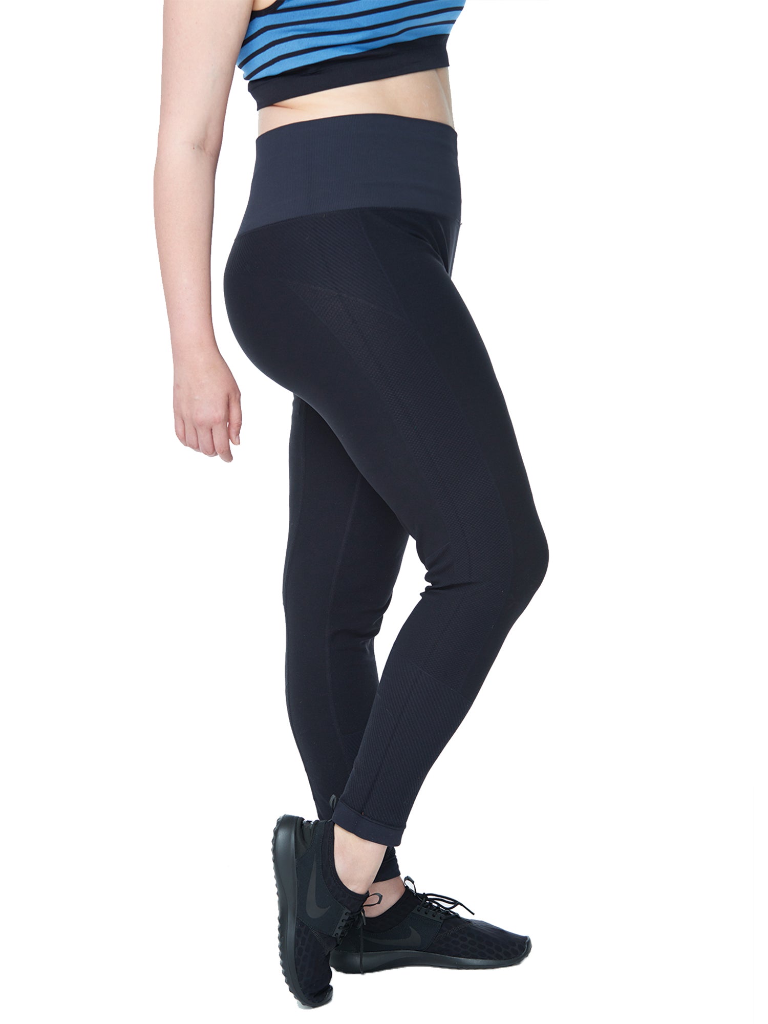 Women's Plus Active Seamless High Impact Fitness Legging with Stretch Compression