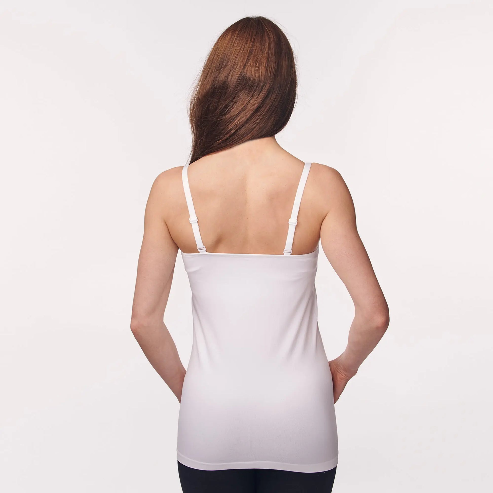 Under Control |3Pack Maternity Nursing Breastfeeding Camisole, Pregnant Women Cami Tank Tops, Seamless (Black, White, Pink) Under Control