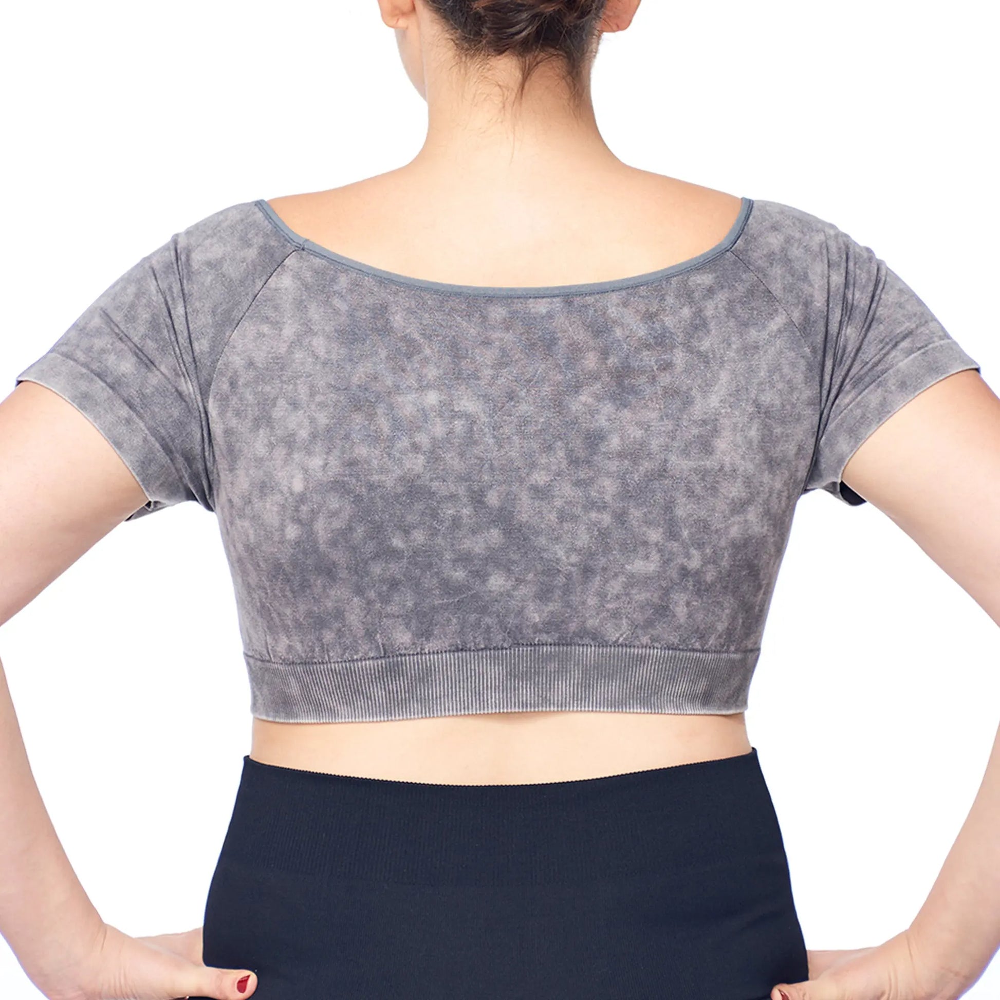 Women's Plus Size Crop Top - Charocal Under Control