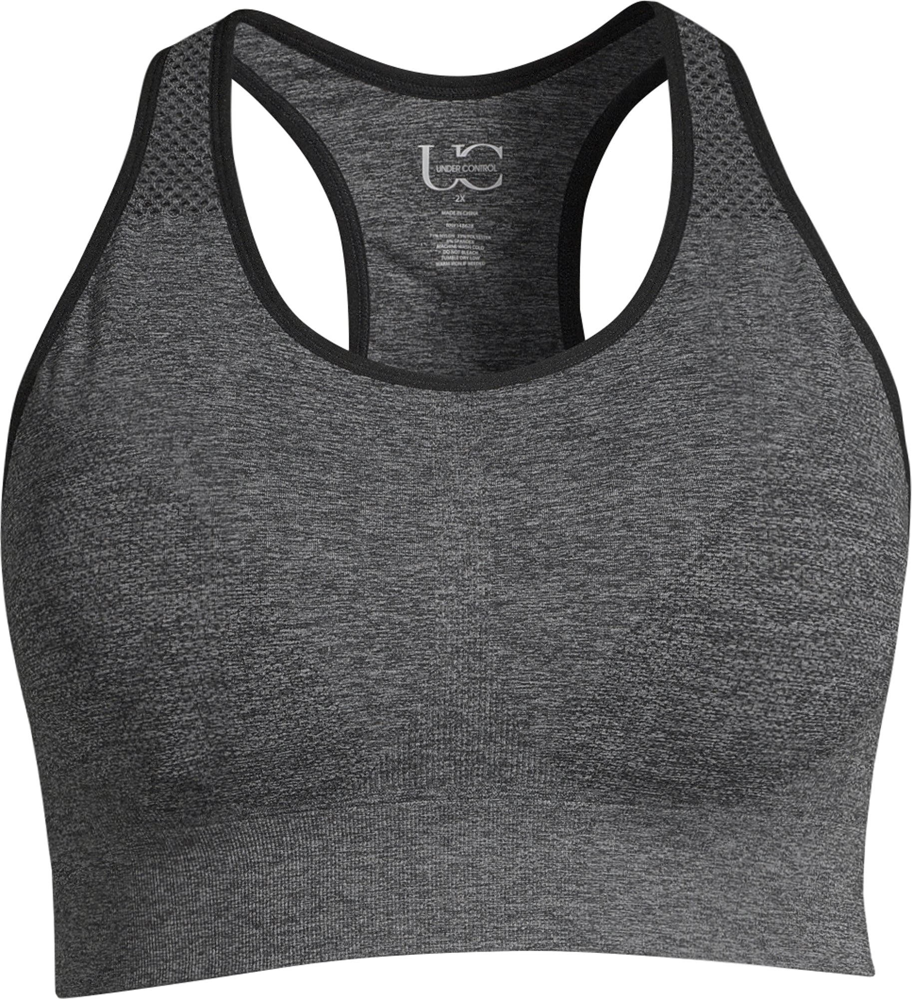 B91xZ Plus Size Sports Bras for Women Low Support Seamless Scoop