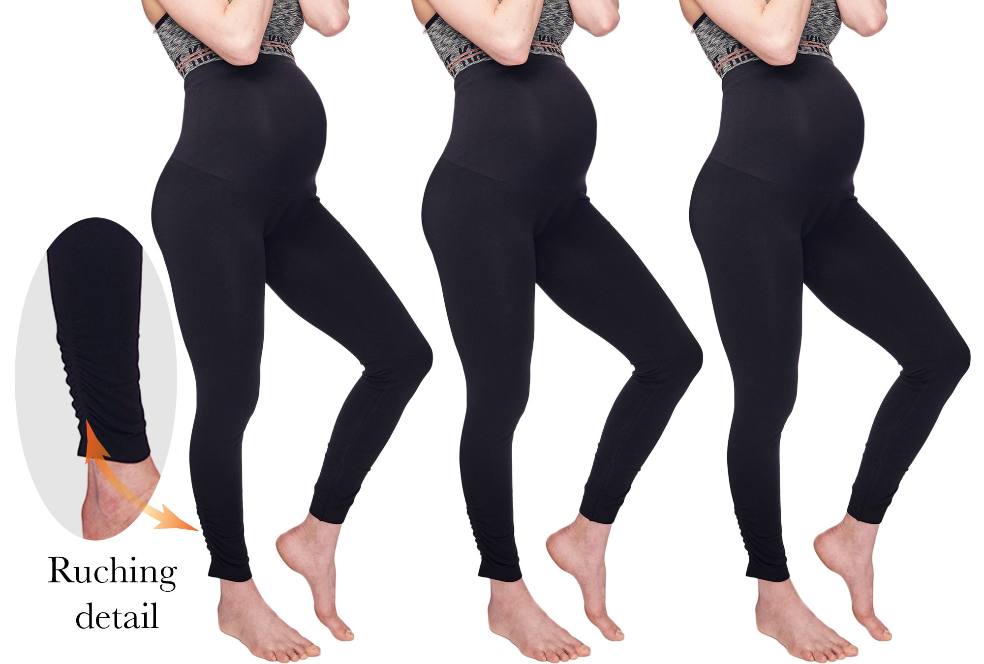 yeuG 3 Pack Women's Maternity Leggings Over The Belly Bump Pregnancy Yoga  Pants Activewear Workout Leggings for Women at Amazon Women's Clothing store