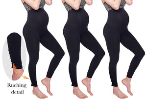 Thermal Legging - 3Pack Maternity Legging - Cotton Blend - Under Control Collection