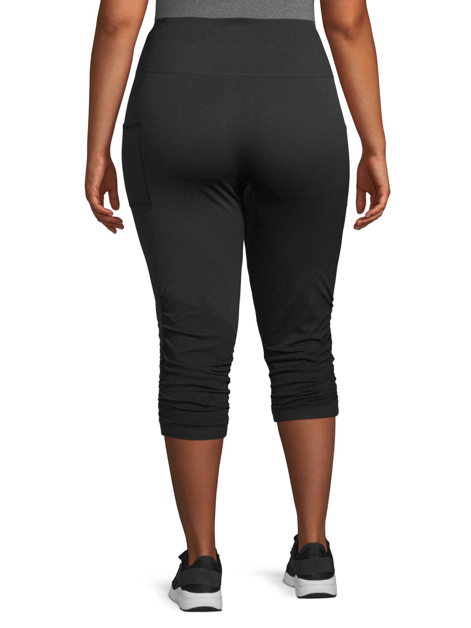 Buy Womens Plus Size Capri Yoga Pants Black 2X Online at