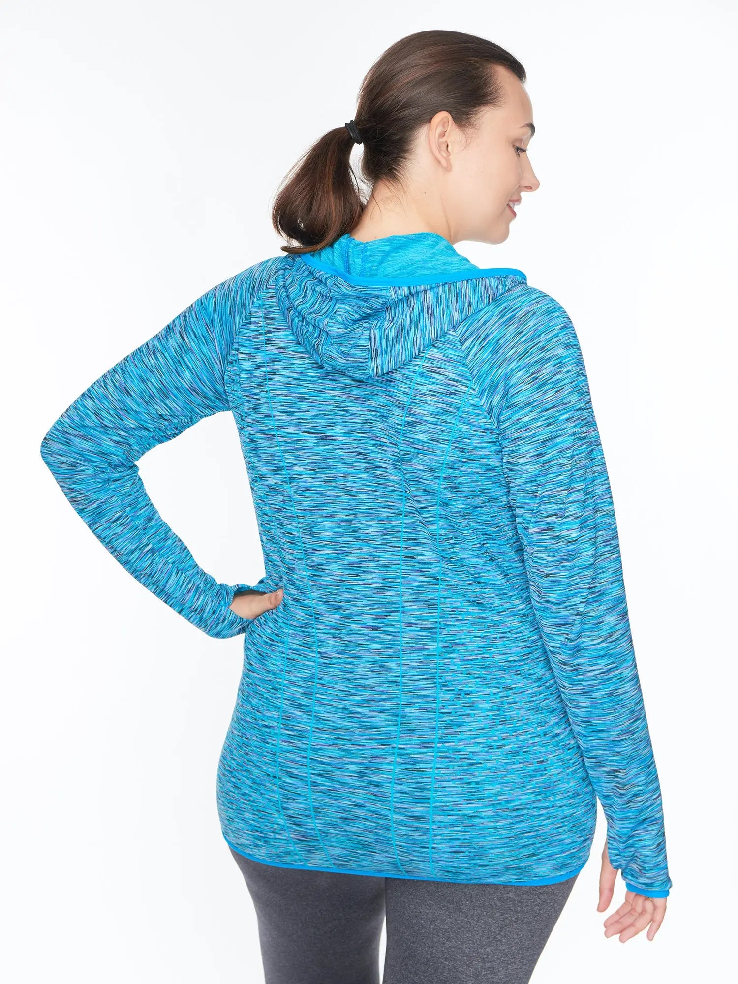 Women's Plus Spacedye Hoody Jacket Under Control