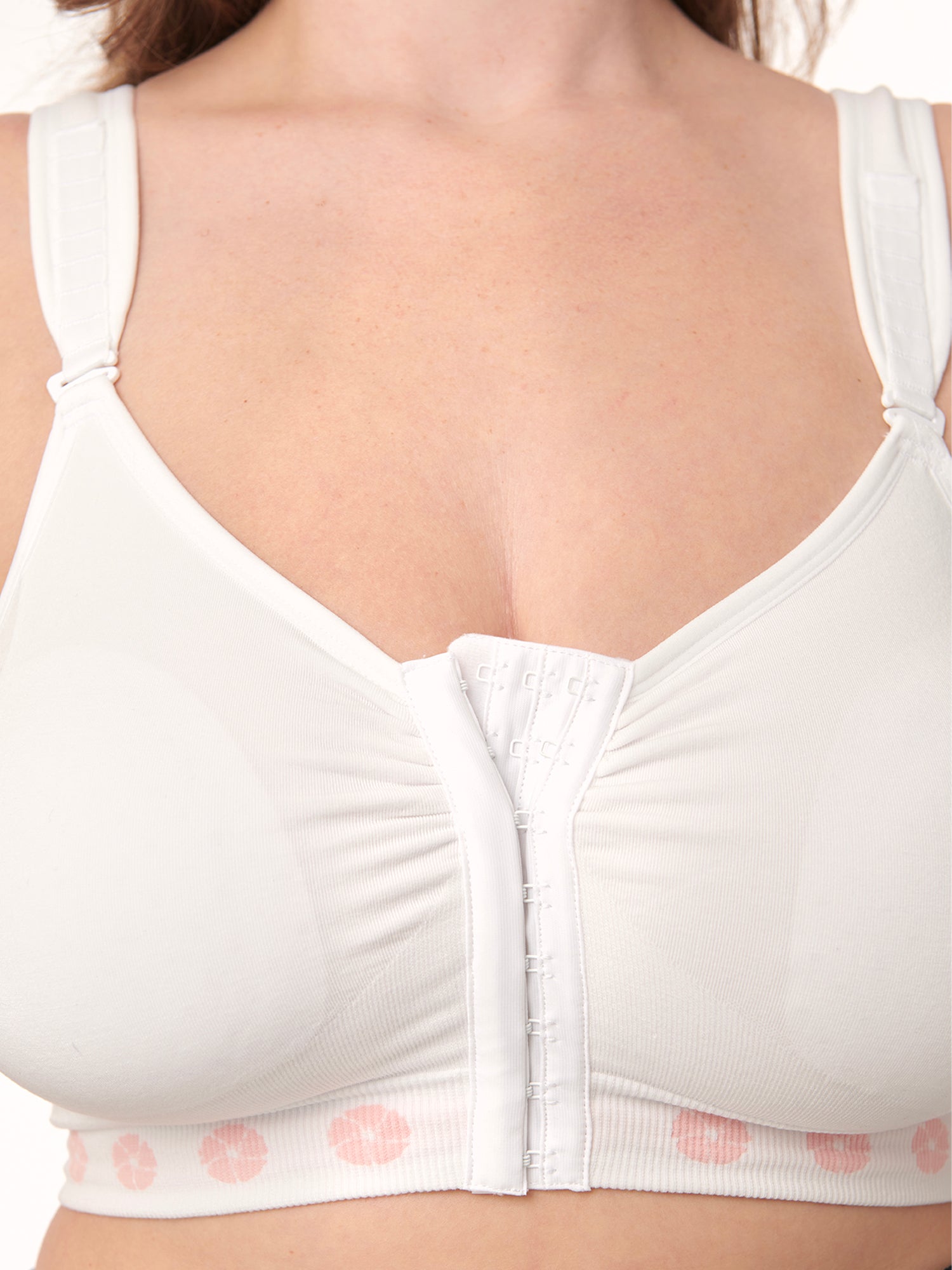 Under Control  Post-Surgical Bamboo bra in White