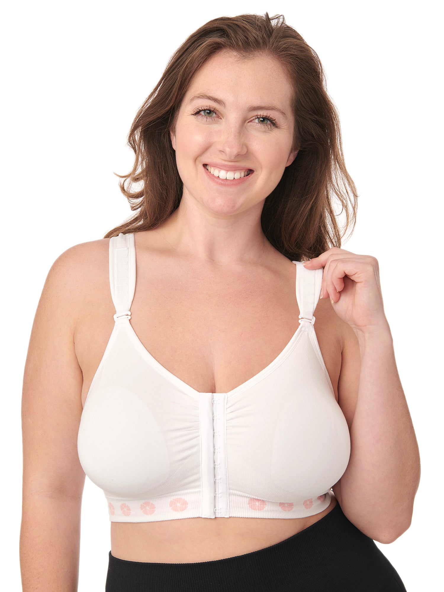 Model C-031 - Exquisite Post-Surgical Bra/Chest Compression Bra Infused w.  Cannabis & Spirulina