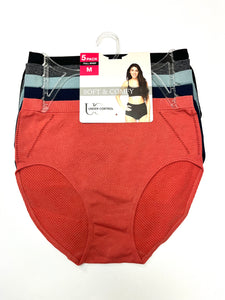 Under Control |Women Mystery colors 5-Pack Full Brief --Sample Sale/Final sale