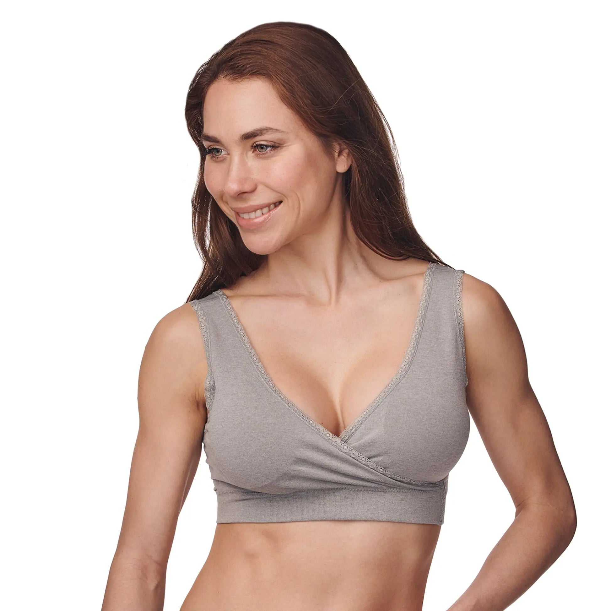 Women's Nursing Wrap Bra Under Control